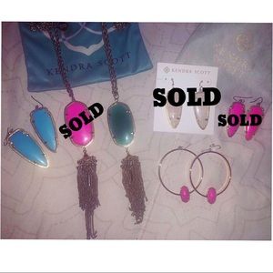 Kendra Scott Earring Hoops Necklace